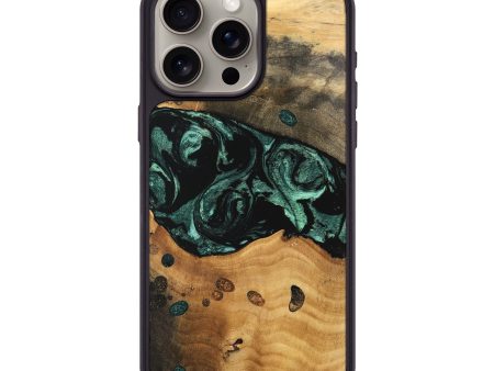 iPhone 15 Pro Max Wood Phone Case - Isis (Green, 747433) For Discount