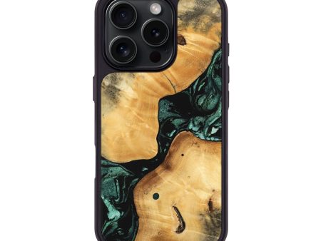 iPhone 16 Pro Wood Phone Case - Casper (Green, 747413) Supply