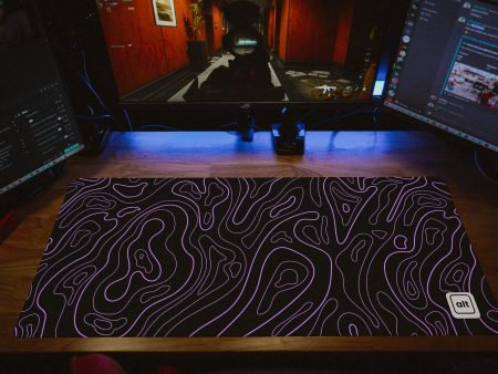 Purple Black Damascus Mousepad Supply