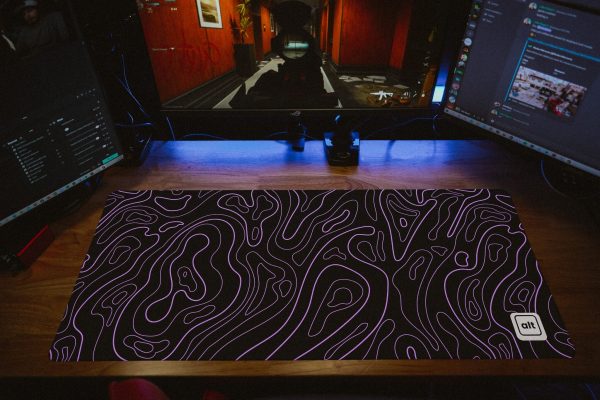 Purple Black Damascus Mousepad Supply