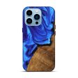 iPhone 14 Pro Wood Live Edge Phone Case - Ashlie (Blue, 747482) Online now