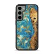 Galaxy S23 Plus Wood Phone Case - Hana (Teal & Gold, 747426) Fashion