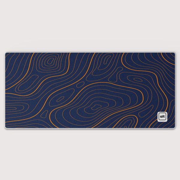 Blue Orange Damascus Mousepad Online