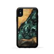 iPhone Xs Wood Phone Case - Jessica (Green, 747438) Online