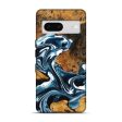 Pixel 7 Wood Live Edge Phone Case - Adriana (Blue, 747504) Online Sale