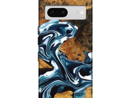 Pixel 7 Wood Live Edge Phone Case - Adriana (Blue, 747504) Online Sale