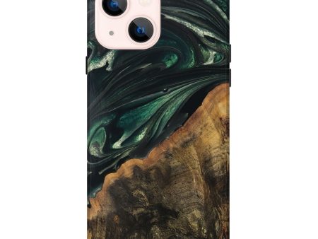 iPhone 14 Plus Wood Live Edge Phone Case - Javion (Green, 747483) Online Hot Sale