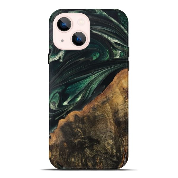 iPhone 14 Plus Wood Live Edge Phone Case - Javion (Green, 747483) Online Hot Sale