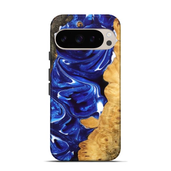 Pixel 9 Pro Wood Live Edge Phone Case - Marnie (Blue, 747506) Online Sale