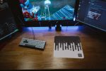 Linear Waves Monochrome Mousepad Online Hot Sale