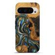 Pixel 9 Pro XL Wood Live Edge Phone Case - Lynda (Teal & Gold, 747503) Online Sale