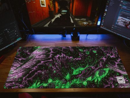 Purple Green Lava Mousepad Discount