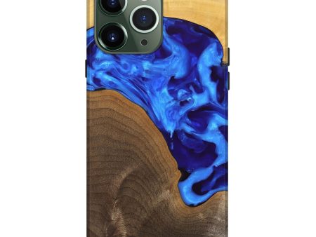 iPhone 13 Pro Max Wood Live Edge Phone Case - Jadiel (Blue, 747498) Fashion