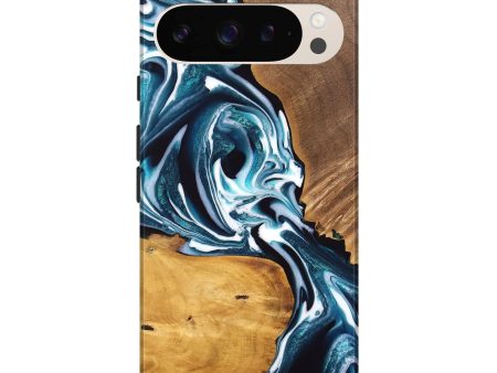 Pixel 9 Pro XL Wood Live Edge Phone Case - Cecelia (Blue, 747507) For Discount