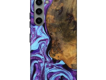 Galaxy S23 Plus Wood Live Edge Phone Case - Ivette (Purple, 747500) Online