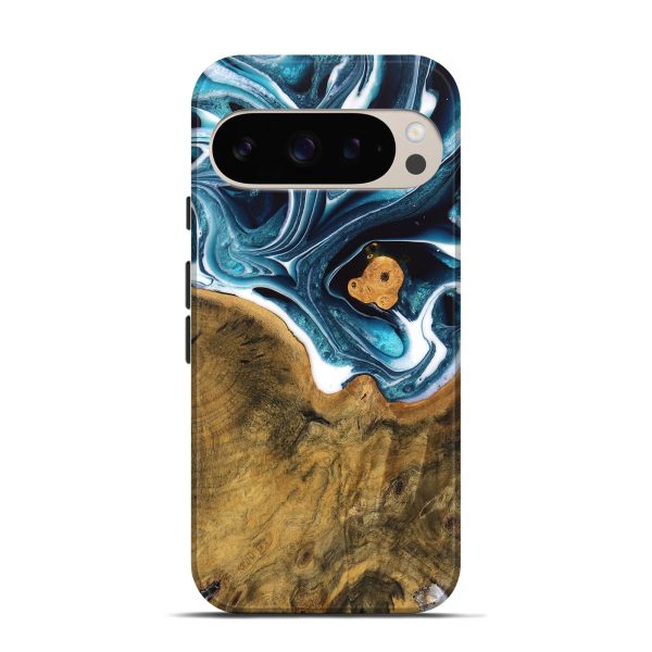 Pixel 9 Wood Live Edge Phone Case - Ben (Blue, 747508) Online