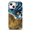 iPhone 14 Plus Wood Live Edge Phone Case - Ben (Blue, 747508) Hot on Sale