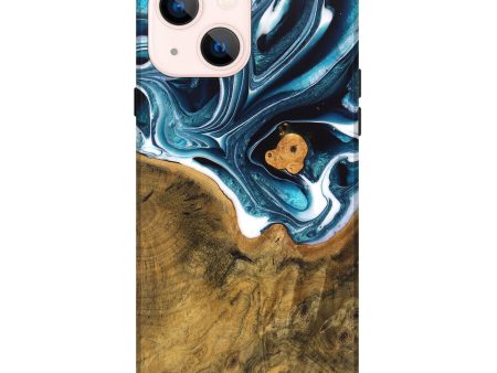 iPhone 14 Plus Wood Live Edge Phone Case - Ben (Blue, 747508) Hot on Sale