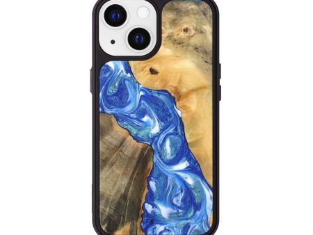 iPhone 13 Wood Phone Case - Gene (Blue, 747458) Online