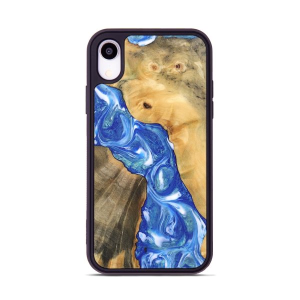 iPhone Xr Wood Phone Case - Gene (Blue, 747458) Cheap