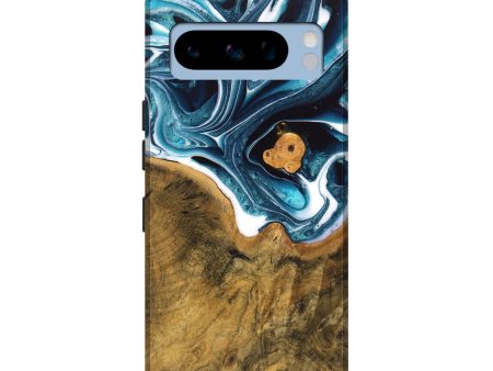 Pixel 8 Pro Wood Live Edge Phone Case - Ben (Blue, 747508) on Sale