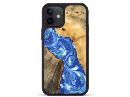 iPhone 12 mini Wood Phone Case - Gene (Blue, 747458) Hot on Sale