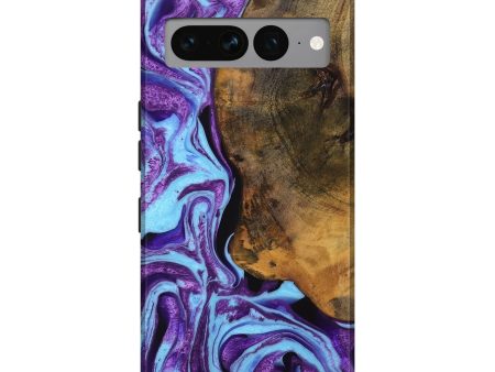 Pixel 7 Pro Wood Live Edge Phone Case - Ivette (Purple, 747500) Discount