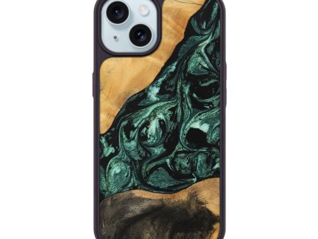 iPhone 15 Wood Phone Case - Jessica (Green, 747438) Sale