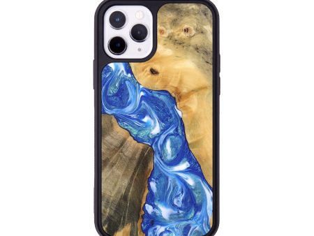 iPhone 11 Pro Wood Phone Case - Gene (Blue, 747458) Fashion