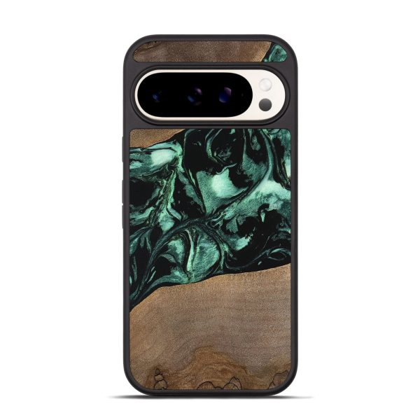 Pixel 9 Pro Wood Phone Case - Gary (Green, 747414) For Cheap