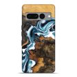 Pixel 7 Pro Wood Live Edge Phone Case - Vaughn (Blue, 747493) Cheap