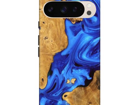 Pixel 9 Pro XL Wood Live Edge Phone Case - Luann (Blue, 747481) For Discount