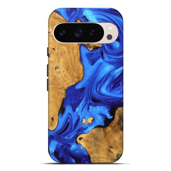 Pixel 9 Pro XL Wood Live Edge Phone Case - Luann (Blue, 747481) For Discount