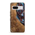 Pixel 7 Wood Live Edge Phone Case - Kenya (Teal & Gold, 747495) Cheap