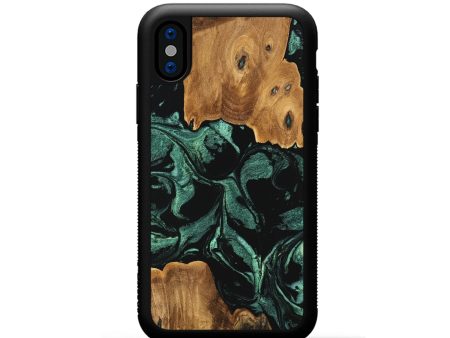 iPhone Xs Wood Phone Case - Zakai (Green, 747430) For Cheap