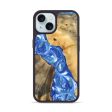 iPhone 15 Wood Phone Case - Gene (Blue, 747458) Cheap