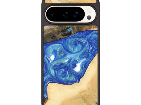 Pixel 9 Wood Phone Case - Miles (Blue, 747446) Fashion