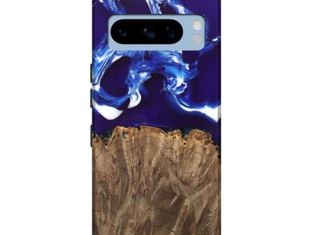 Pixel 8 Pro Wood Live Edge Phone Case - Alisa (Blue, 747501) on Sale