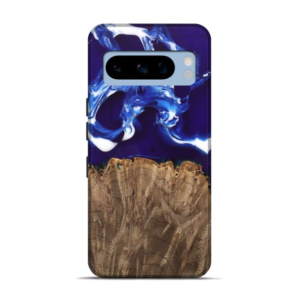 Pixel 8 Pro Wood Live Edge Phone Case - Alisa (Blue, 747501) on Sale