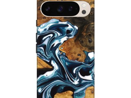 Pixel 9 Pro XL Wood Live Edge Phone Case - Adriana (Blue, 747504) Hot on Sale