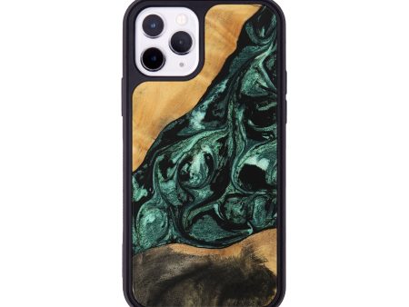 iPhone 11 Pro Wood Phone Case - Jessica (Green, 747438) Discount