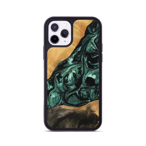 iPhone 11 Pro Wood Phone Case - Jessica (Green, 747438) Discount