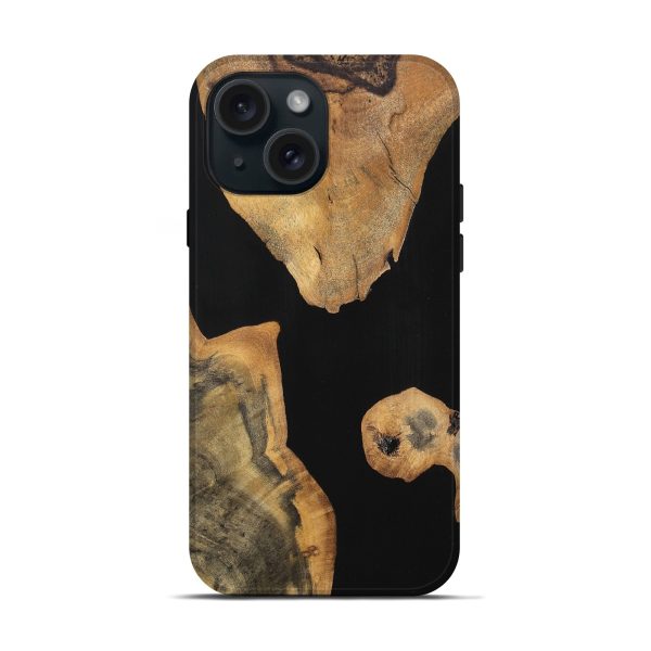 iPhone 15 Wood Live Edge Phone Case - Conor (Wood Burl, 747490) For Sale