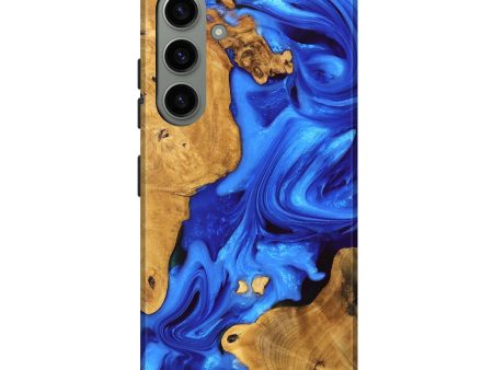 Galaxy S24 Plus Wood Live Edge Phone Case - Luann (Blue, 747481) Online