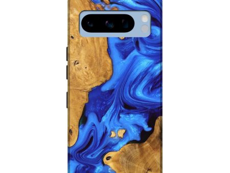 Pixel 8 Pro Wood Live Edge Phone Case - Luann (Blue, 747481) on Sale