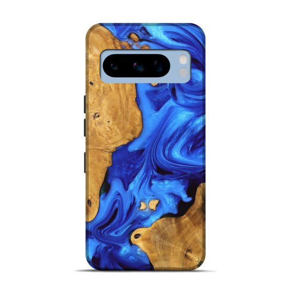 Pixel 8 Pro Wood Live Edge Phone Case - Luann (Blue, 747481) on Sale