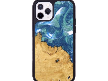 iPhone 11 Pro Wood Phone Case - Cristy (Blue, 747450) Online now