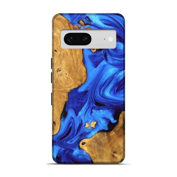 Pixel 7 Wood Live Edge Phone Case - Luann (Blue, 747481) Sale