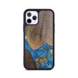 iPhone 11 Pro Wood Phone Case - Eldora (Teal & Gold, 747439) Hot on Sale