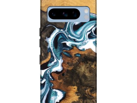 Pixel 8 Pro Wood Live Edge Phone Case - Vaughn (Blue, 747493) Discount